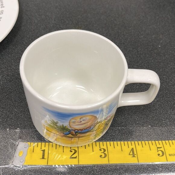 Vintage Johnson Brothers Snowhite Ironstone Plate & Humpty Dumpty Mug - Picture 9 of 10